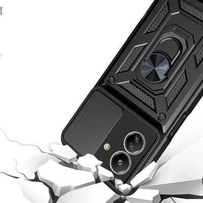 Ударостійкий чохол Camshield Serge Ring для Xiaomi Redmi 13C / Poco C65 Чорний
