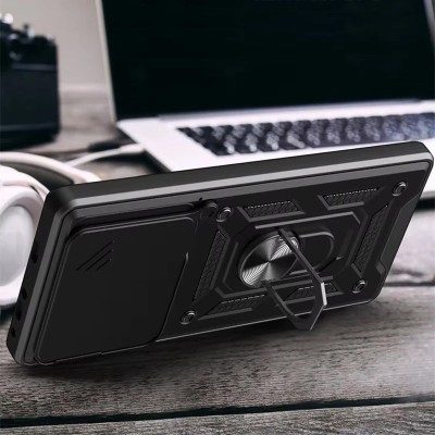 Ударостійкий чохол Camshield Serge Ring для Xiaomi Redmi Note 14 4G (Europe version) Чорний