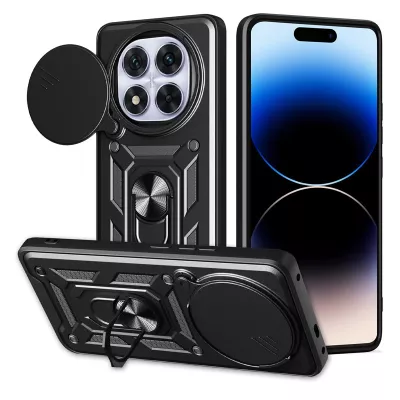 Ударостійкий чохол Camshield Serge Ring для Xiaomi Redmi Note 14 Pro 4G Чорний