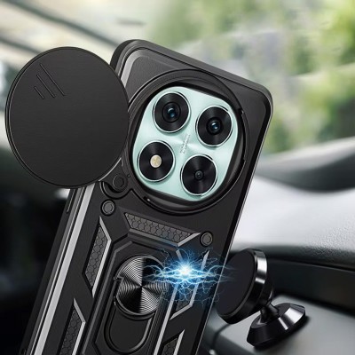 Ударостійкий чохол Camshield Serge Ring для Xiaomi Redmi Note 14 Pro 4G Чорний