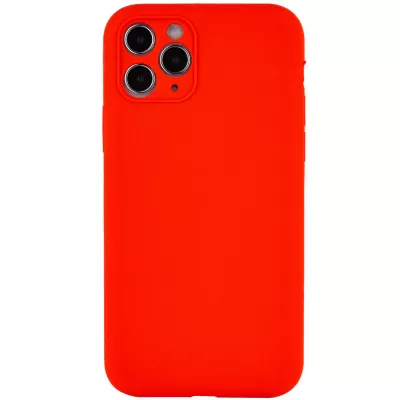 Чехол Silicone Case Full Camera Protective (AA) NO LOGO для Apple iPhone 12 Pro (6.1") Красный / Red