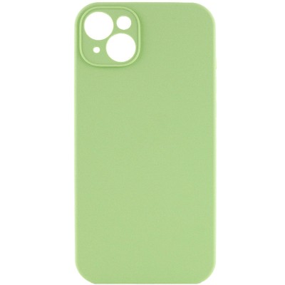 Чехол Silicone Case Full Camera Protective (AA) NO LOGO для Apple iPhone 13 (6.1") Мятный / Mint