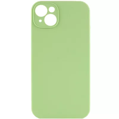 Чехол Silicone Case Full Camera Protective (AA) NO LOGO для Apple iPhone 13 (6.1") Мятный / Mint