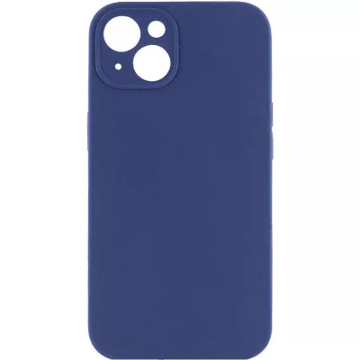 Чехол Silicone Case Full Camera Protective (AA) NO LOGO для Apple iPhone 13 (6.1") Синий / Deep navy