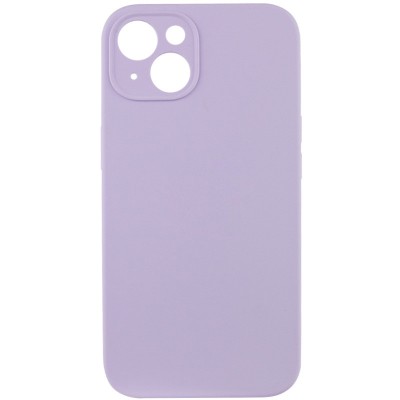 Чехол Silicone Case Full Camera Protective (AA) NO LOGO для Apple iPhone 13 (6.1") Сиреневый / Lilac