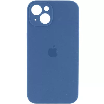 Чехол Silicone Case Full Camera Protective (AA) для Apple iPhone 15 (6.1") Синий / Blue Jay