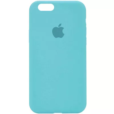 Чехол Silicone Case Full Protective (AA) для Apple iPhone 6/6s (4.7") Бирюзовый / Marine Green