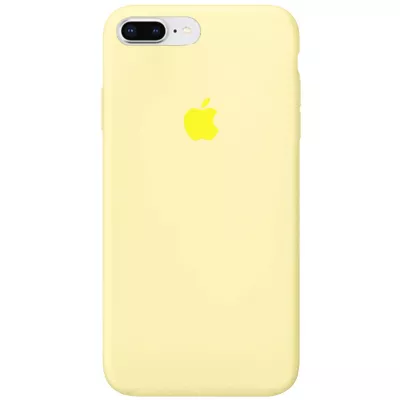Чехол Silicone Case Full Protective (AA) для Apple iPhone 7 plus / 8 plus (5.5") Желтый / Mellow Yellow