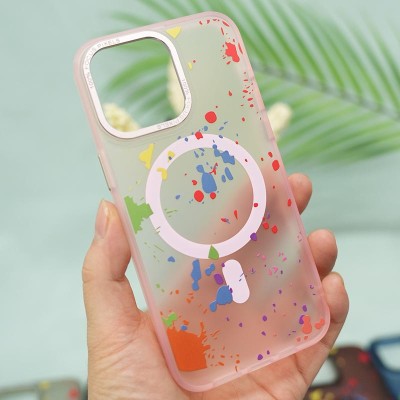 Чехол TPU+PC Flush with MagSafe для Apple iPhone 11 (6.1") Baby pink