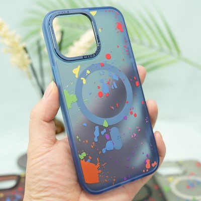 Чехол TPU+PC Flush with MagSafe для Apple iPhone 11 (6.1") Dark blue