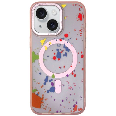 Чехол TPU+PC Flush with MagSafe для Apple iPhone 13 (6.1") Baby pink