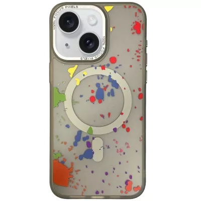 Чехол TPU+PC Flush with MagSafe для Apple iPhone 14 (6.1") Titanium grey