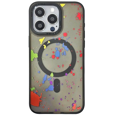 Чехол TPU+PC Flush with MagSafe для Apple iPhone 14 Pro Max (6.7") Titanium black