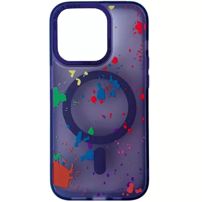 Чехол TPU+PC Flush with MagSafe для Apple iPhone 15 (6.1") Dark purple