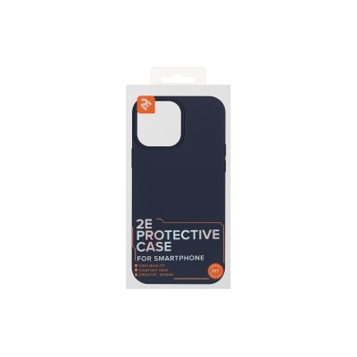 Чохол 2Е Basic для iPhone 13 Pro Max , Liquid Silicone, синій темний (2E-IPH-13PRM-OCLS-MB)