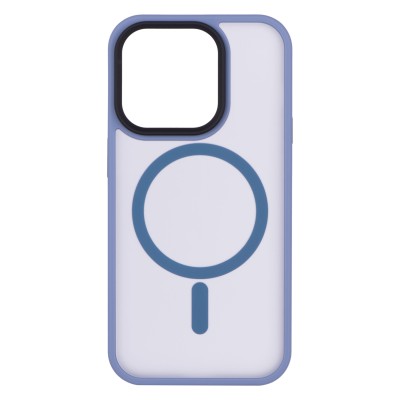 Чохол 2Е Basic для iPhone 15 Pro , Soft Touch MagSafe Cover, синій світлий (2E-IPH-15PR-OCLS-LB)