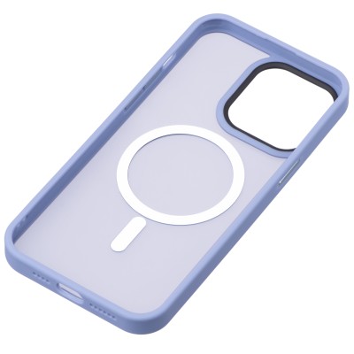 Чохол 2Е Basic для iPhone 15 Pro , Soft Touch MagSafe Cover, синій світлий (2E-IPH-15PR-OCLS-LB)