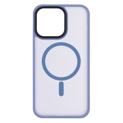 Чохол 2Е Basic для iPhone 15 Ultra, Soft Touch MagSafe Cover, синій світлий (2E-IPH-15U-OCLS-LB)