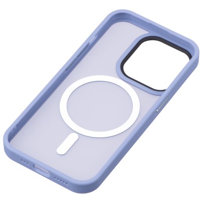 Чохол 2Е Basic для iPhone 15 Ultra, Soft Touch MagSafe Cover, синій світлий (2E-IPH-15U-OCLS-LB)