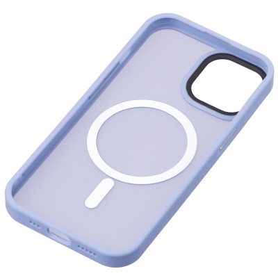 Чохол 2Е Basic для iPhone 15, Soft Touch MagSafe Cover, синій світлий (2E-IPH-15-OCLS-LB)