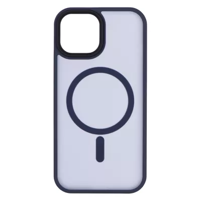 Чохол 2Е Basic для iPhone 15, Soft Touch MagSafe Cover, синій темний (2E-IPH-15-OCLS-DL)