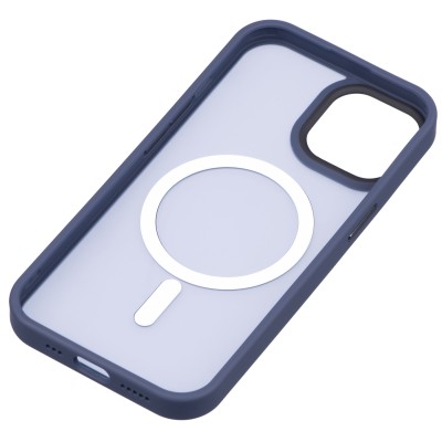 Чохол 2Е Basic для iPhone 15, Soft Touch MagSafe Cover, синій темний (2E-IPH-15-OCLS-DL)