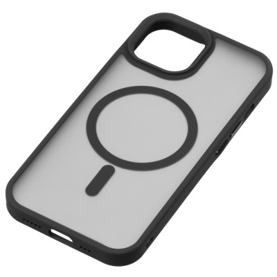 Чохол 2Е Basic для iPhone 15, Soft Touch MagSafe Cover,чорний (2E-IPH-15-OCLS-BK)