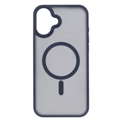 Чохол 2Е Basic для iPhone 16 Plus, Soft Touch MagSafe Cover, синій темний (2E-IPH-16PL-OCLS-DB)