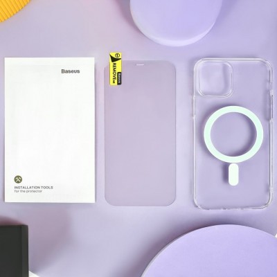 Чохол Baseus Crystal Magnetic iPhone 14 transparent