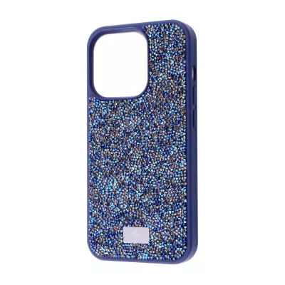 Чохол Bling World Rock Diamond (TPU) iPhone 14 Pro blue titanium