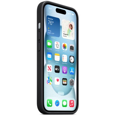 Чохол FineWoven (AAA) with MagSafe для Apple iPhone 15 (6.1") Black