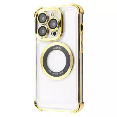Чохол Glossy Case with Magnetic Ring iPhone 15 Pro gold