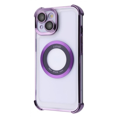 Чохол Glossy Case with Magnetic Ring iPhone 15 purple
