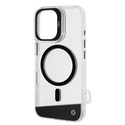 Чохол Kajsa Aluminium Shield with Magnetic Ring iPhone 16 gun metal