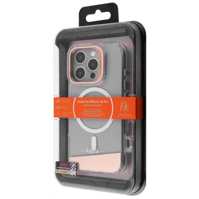 Чохол Kajsa Aluminium Shield with Magnetic Ring iPhone 16 Pro gun metal