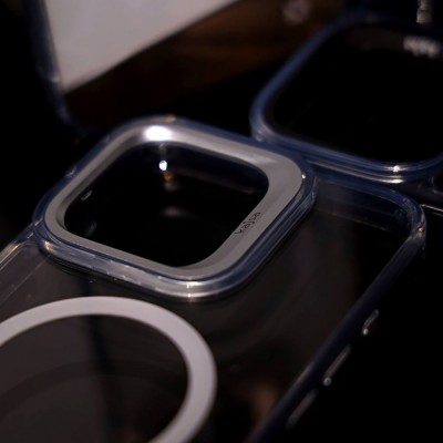 Чохол Kajsa Aluminium Shield with Magnetic Ring iPhone 16 silver