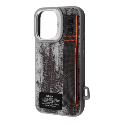 Чохол Kajsa Outdoor Collection Tie Dye with Magnetic Ring iPhone 16 gray