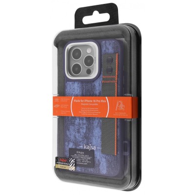 Чохол Kajsa Outdoor Collection Tie Dye with Magnetic Ring iPhone 16 Pro Max black