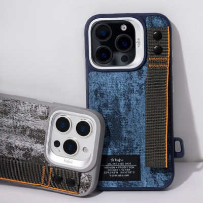 Чохол Kajsa Outdoor Collection Tie Dye with Magnetic Ring iPhone 16 Pro Max gray