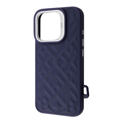 Чохол Kajsa Rhombus Collection with Magnetic Ring iPhone 16 Pro blue