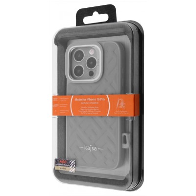 Чохол Kajsa Rhombus Collection with Magnetic Ring iPhone 16 Pro blue