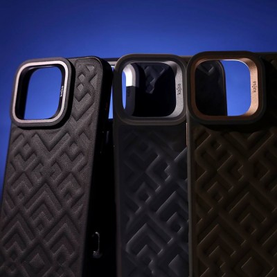 Чохол Kajsa Rhombus Collection with Magnetic Ring iPhone 16 Pro blue
