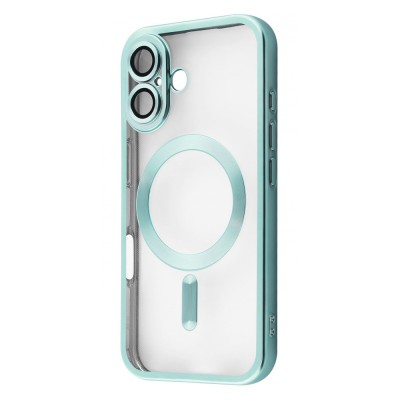 Чохол Metal Matte Case with Magnetic Ring iPhone 16 teal