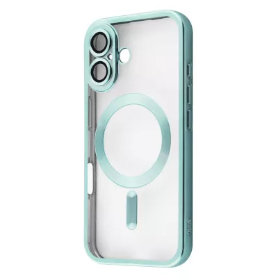 Чохол Metal Matte Case with Magnetic Ring iPhone 16 teal