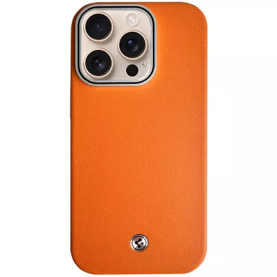 Чохол PC+Leather SGP with MagSafe для Apple iPhone 14 Pro Max (6.7") Brown