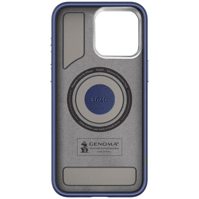 Чохол PC+Leather SGP with MagSafe для Apple iPhone 15 (6.1") Blue