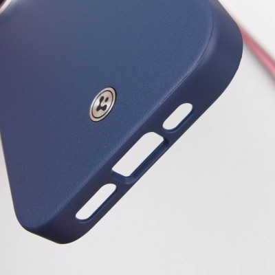 Чохол PC+Leather SGP with MagSafe для Apple iPhone 16 (6.1") Blue