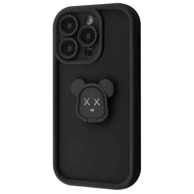 Чохол Pretty Case iPhone 15 Pro bear/black