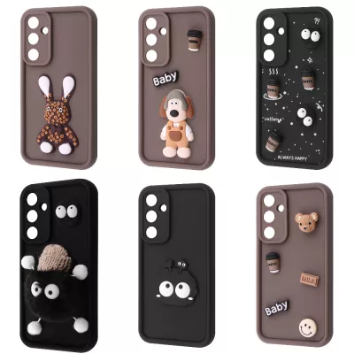 Чохол Pretty Things Case Samsung Galaxy A15 4G/5G brown/fluffy white