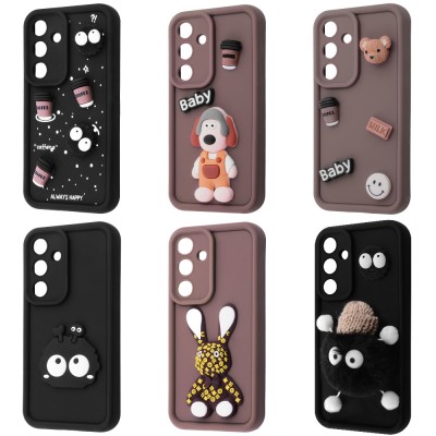 Чохол Pretty Things Case Samsung Galaxy A16 brown/fluffy white
